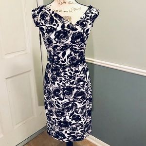 Adrianna Papell Sleeveless Floral Shesth Dress